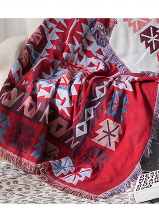 Beauenty A Vintage European Blanket combination Multicolour 90x210cm  - Image 3
