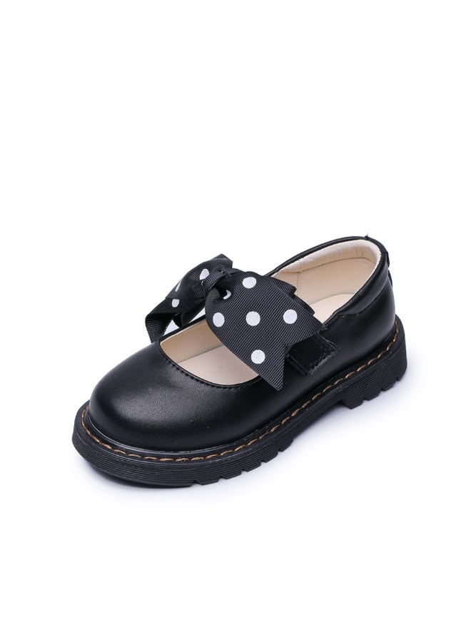 QiaoKai Bow Detail Casual Comfort Shoes Black  - Image 1