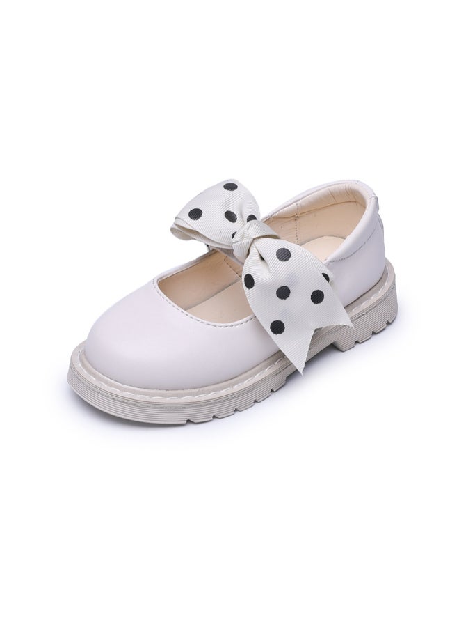 QiaoKai Bow Detail Casual Comfort Shoes White  - Image 1