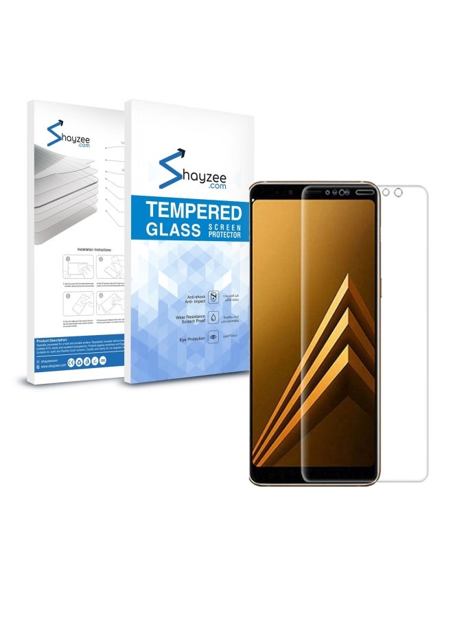 shAyzee Screen Protector Tempered Glass For Samsung Galaxy A8 2018 Plus Clear - Image 2
