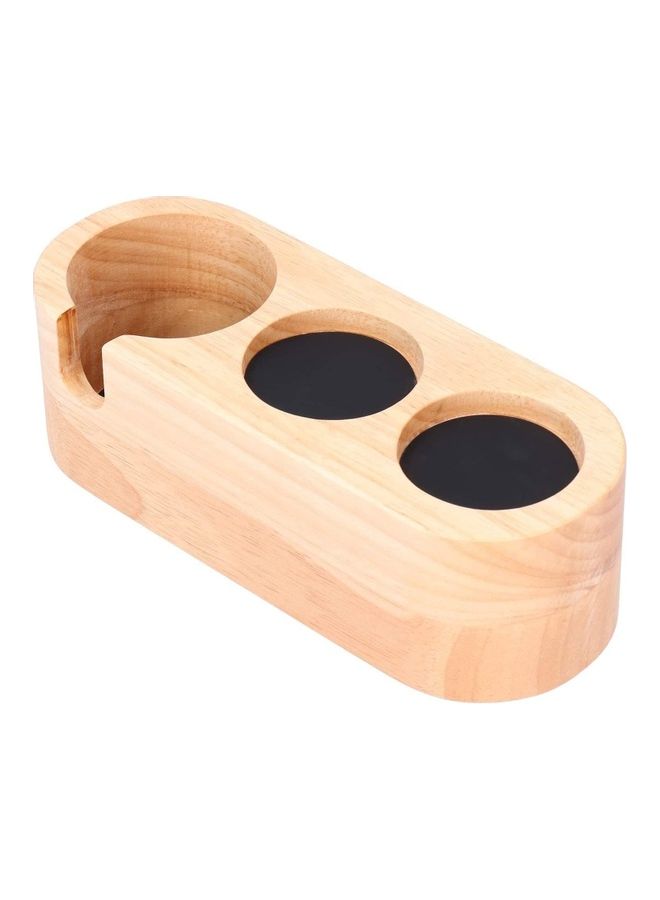 XiuWoo Wood Coffee Tamper Stand Wooden Brown - Image 1