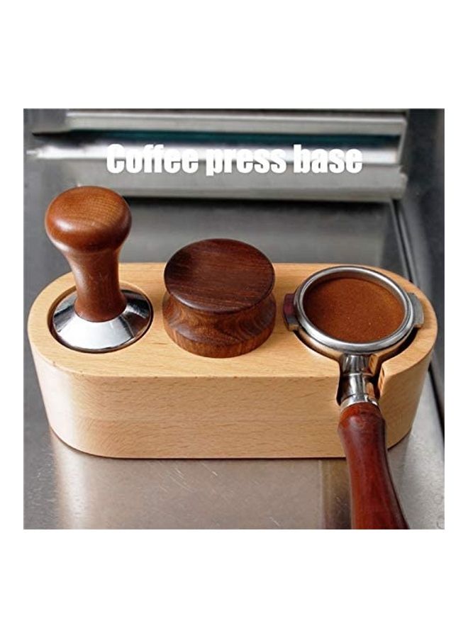 XiuWoo Wood Coffee Tamper Stand Wooden Brown - Image 4