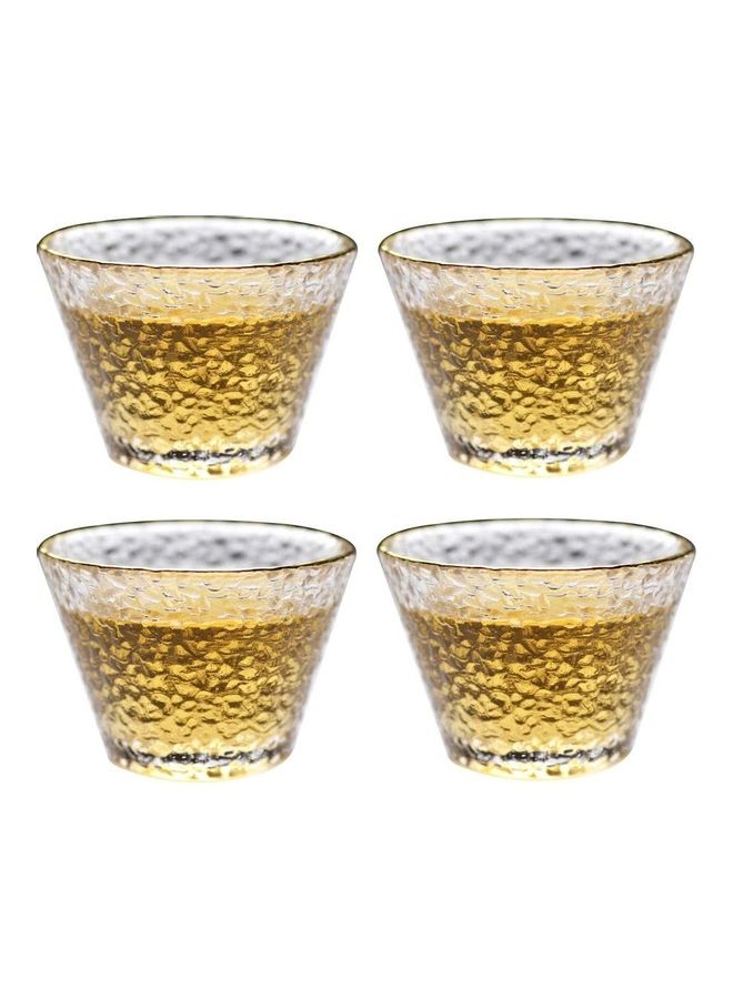 XiuWoo 4 Piece Glass Coffee Cup Clear - Image 1