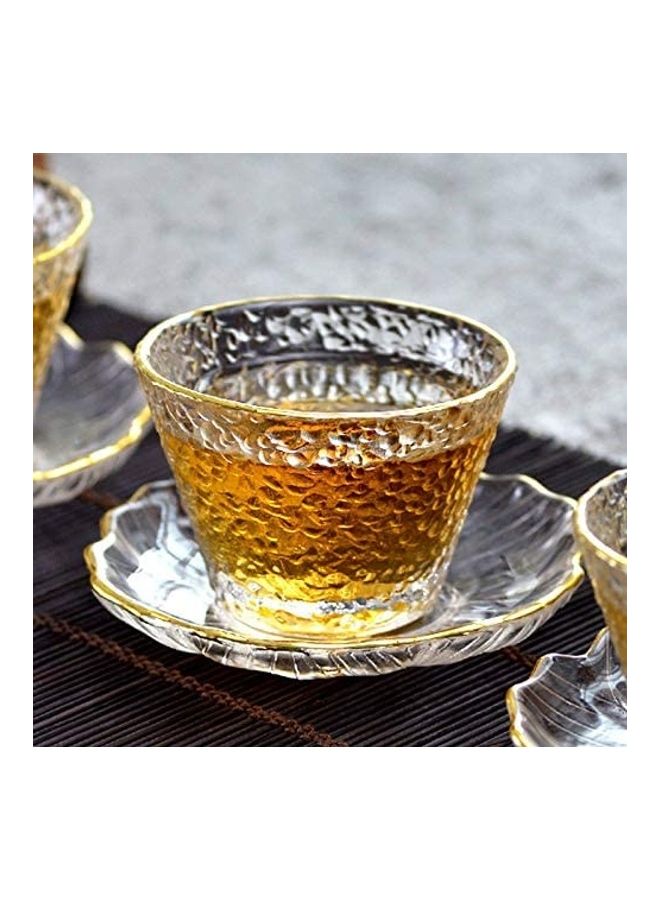 XiuWoo 4 Piece Glass Coffee Cup Clear - Image 2
