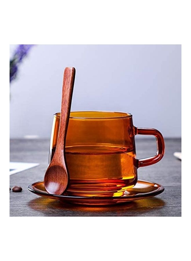 XiuWoo Espresso Coffee Cup With Handle Clear  - Image 3