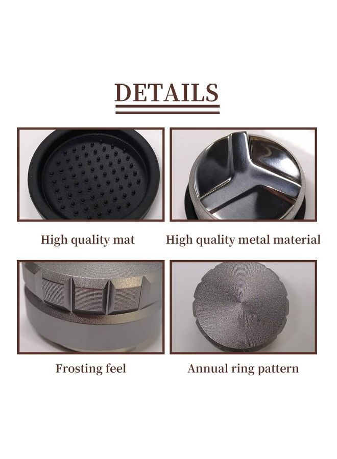 شو وو مكبس لضغط وتوزيع القهوة فضي - Image 4