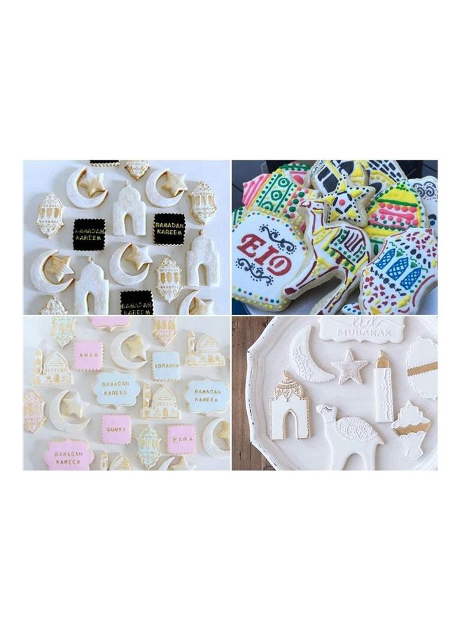 XiuWoo 16-Pieces Cookie Mold Silver - Image 5