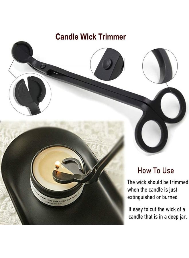 XiuWoo 4 In 1 Candle Accessory Set Black  - Image 4