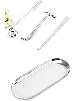 XiuWoo 4-Piece Stainless Snuffer Candlelight Tool Silver 