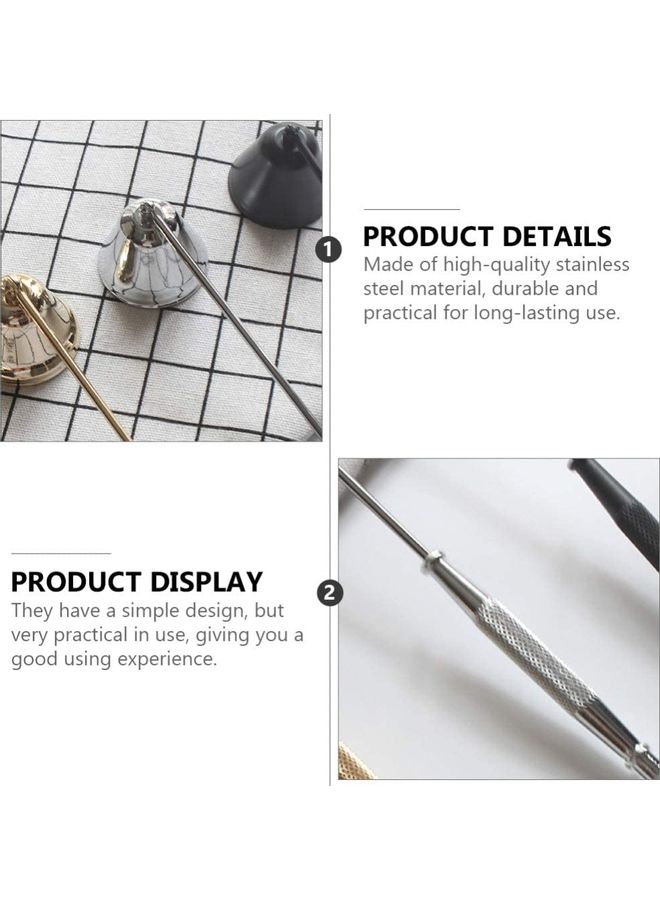 XiuWoo Wick Trimmer Candle Accessory Set Silver - Image 2