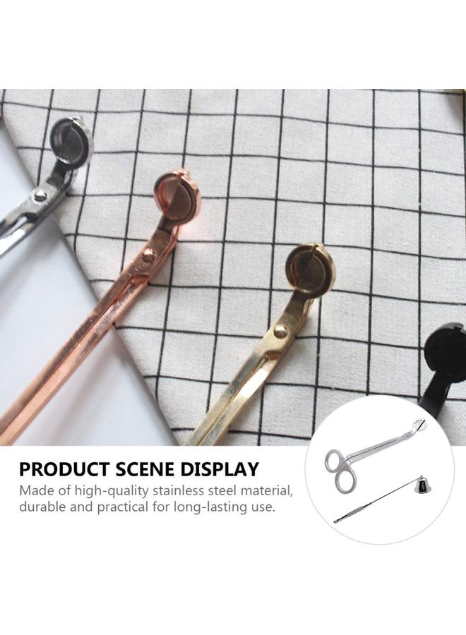 XiuWoo Wick Trimmer Candle Accessory Set Silver - Image 4