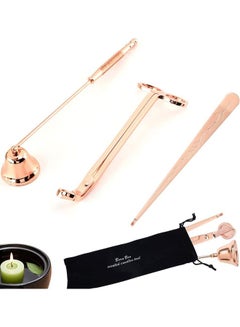 XiuWoo 3-in-1 Candle Wick Trimmer Accessory Set Rose Gold  - Image 1