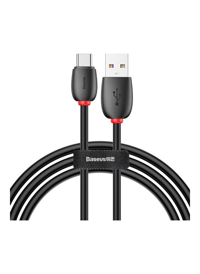 Baseus USB C Cable 40W 5A Fast Charging Cable Loop Series USB Type C Charger Compatible for Samsung S21 S20 Note 20 10 9 Huawei P30 P20 Lite Mate 20 Pro P20 LG G5 G6 Xiaomi Mi 11 Ultra A2 Mi 9 etc. 1Meter Black/Red - Image 1