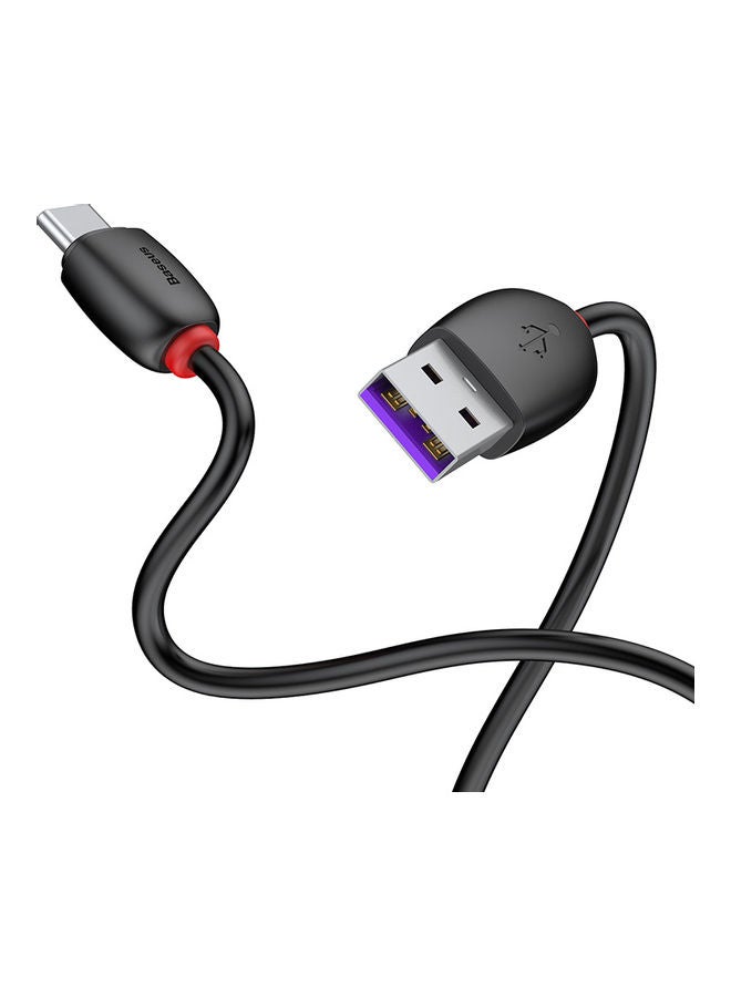 Baseus USB C Cable 40W 5A Fast Charging Cable Loop Series USB Type C Charger Compatible for Samsung S21 S20 Note 20 10 9 Huawei P30 P20 Lite Mate 20 Pro P20 LG G5 G6 Xiaomi Mi 11 Ultra A2 Mi 9 etc. 1Meter Black/Red - Image 2