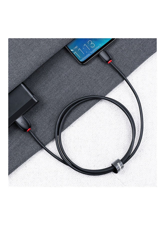 Baseus USB C Cable 40W 5A Fast Charging Cable Loop Series USB Type C Charger Compatible for Samsung S21 S20 Note 20 10 9 Huawei P30 P20 Lite Mate 20 Pro P20 LG G5 G6 Xiaomi Mi 11 Ultra A2 Mi 9 etc. 1Meter Black/Red - Image 5