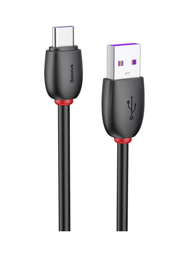 Baseus USB C Cable 40W 5A Fast Charging Cable Loop Series USB Type C Charger Compatible for Samsung S21 S20 Note 20 10 9 Huawei P30 P20 Lite Mate 20 Pro P20 LG G5 G6 Xiaomi Mi 11 Ultra A2 Mi 9 etc. 1Meter Black/Red - Image 3