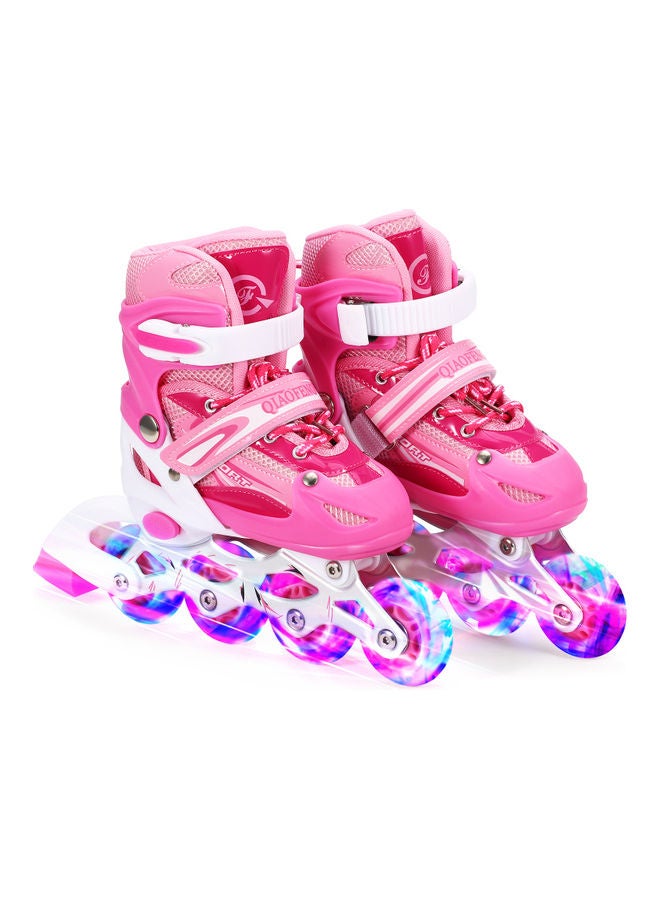 Adjustable Illuminating Inline Skates With Light Up Wheels 43.00x10.00x35.00cm - Image 1