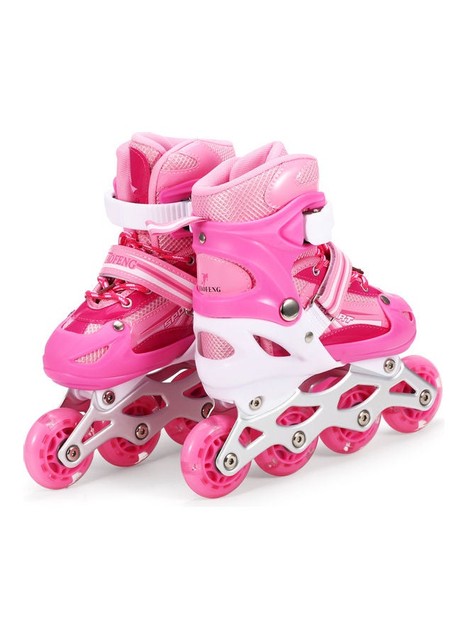 Adjustable Illuminating Inline Skates With Light Up Wheels 43.00x10.00x35.00cm - Image 2