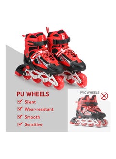 Adjustable Illuminating Inline Skates With Light Up Wheels 43.00x10.00x35.00cm - v1623307477/N48083748A_4