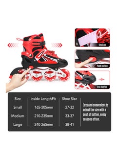 Adjustable Illuminating Inline Skates With Light Up Wheels 43.00x10.00x35.00cm - v1623307477/N48083748A_5