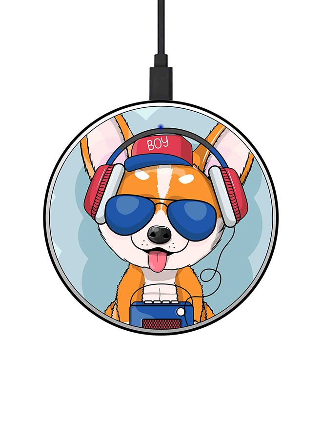 شاحن لاسلكي سريع رفيع للغاية بقدرة 15 وات متعدد الألوان