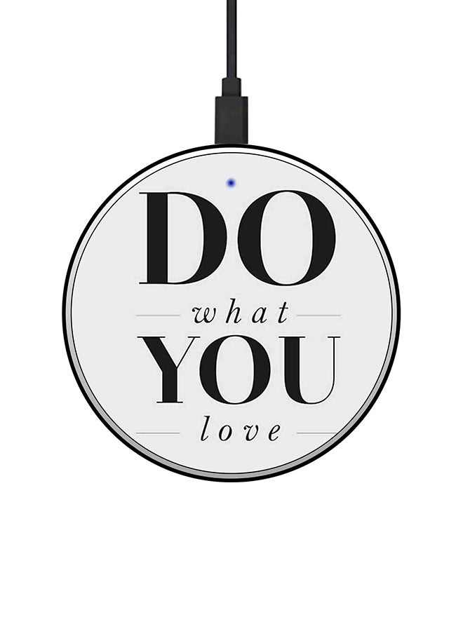 ثيودور شاحن لاسلكي سريع رفيع للغاية بقدرة 15 وات أبيض/ أسود