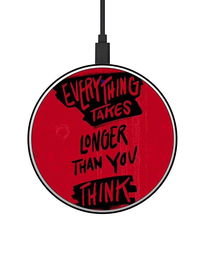 Theodor 15W Ultra Slim Fast Wireless Charger Red - Image 1