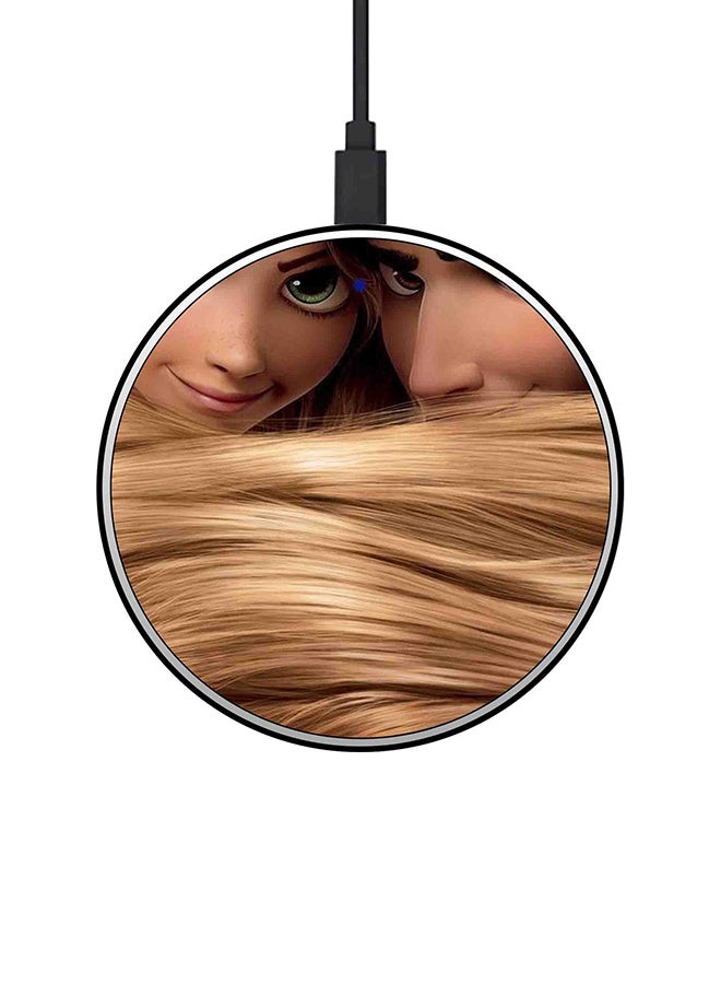 Theodor 15W Ultra Slim Fast Wireless Charger Beige/Gold - Image 1