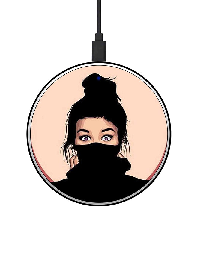 Theodor 15W Ultra Slim Fast Wireless Charger Beige/Black - Image 1