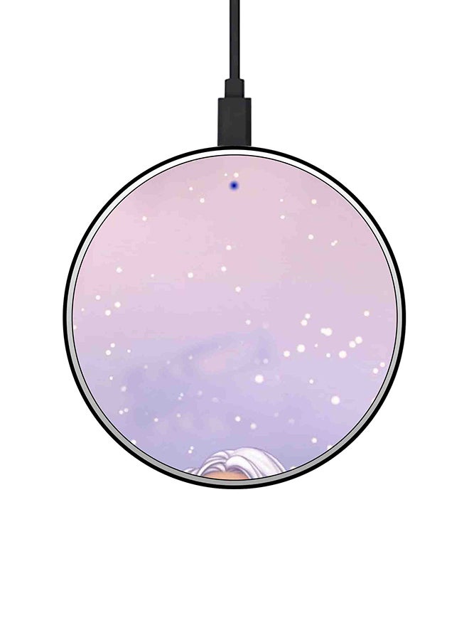 Theodor 15W Ultra Slim Fast Wireless Charger Pink/Purple - Image 1