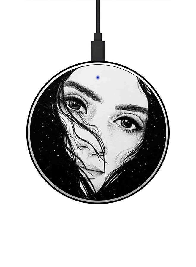 ثيودور شاحن لاسلكي سريع رفيع للغاية بقدرة 15 وات أسود/ أبيض - Image 1