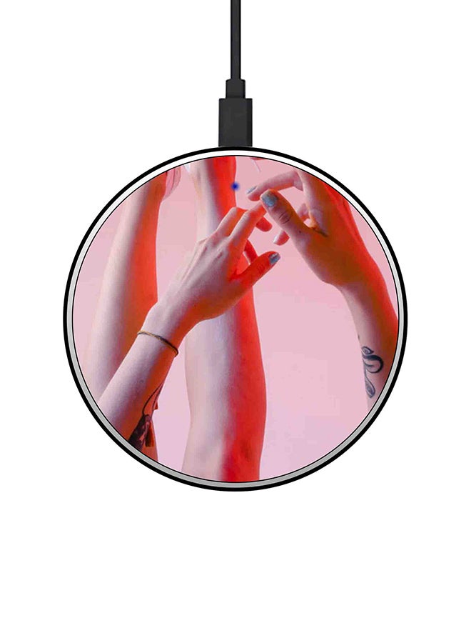 Theodor 15W Ultra Slim Fast Wireless Charger Pink - Image 1