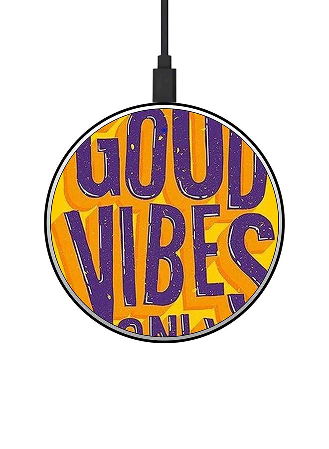 Theodor 15W Ultra Slim Fast Wireless Charger Orange/Purple - Image 1