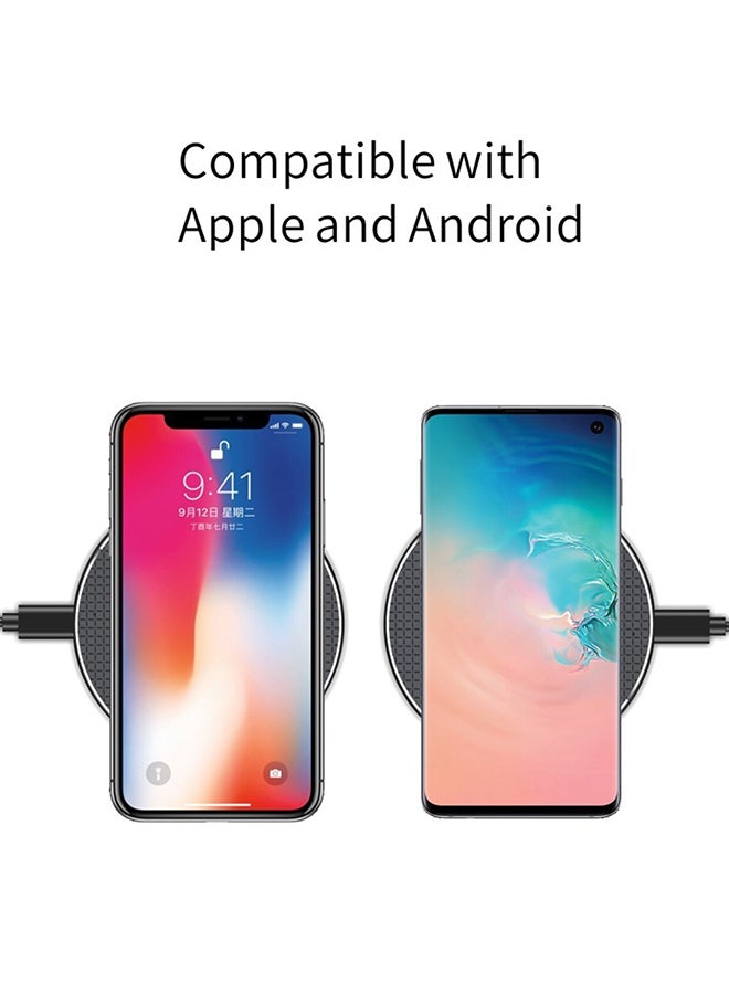 ثيودور شاحن لاسلكي سريع بطبعة عبارة "Love I All You Need" مع كابل USB متعدد الألوان - Image 2