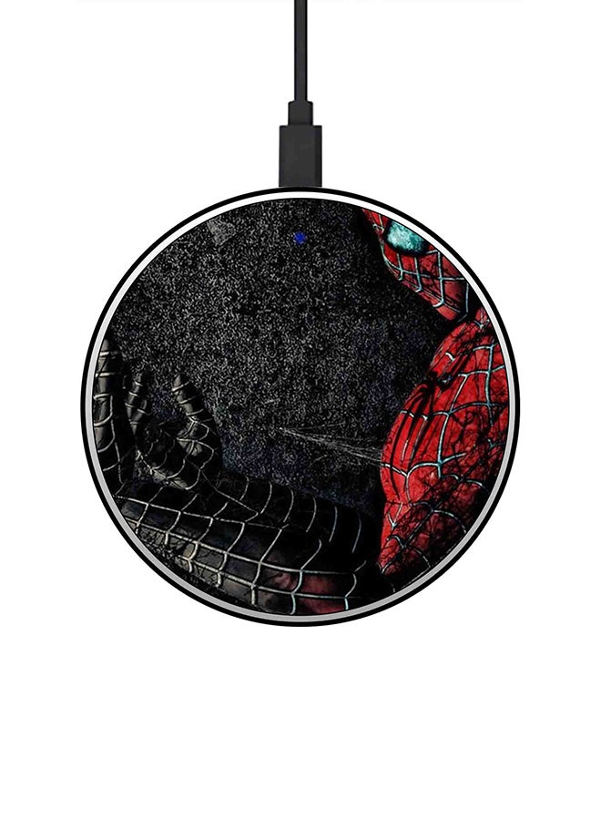 Spider Man 15W Ultra Slim Fast Wireless Charger Multicolour