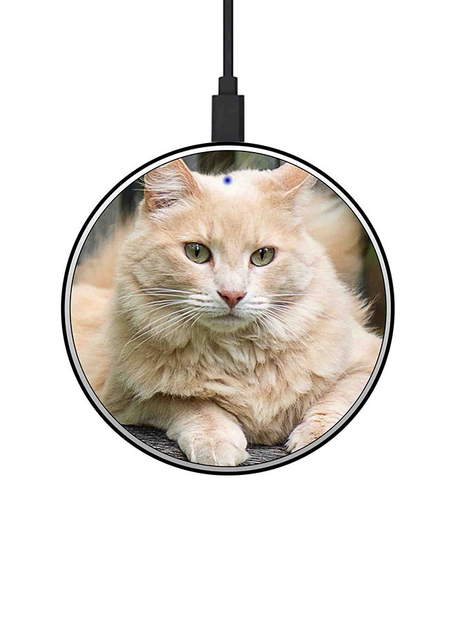 Theodor 15W Ultra Slim Fast Wireless Charger Beige - Image 1