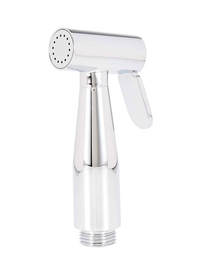 GEEPAS Geepas Shattaf Set| Stainless Steel Hand Held Sprayer with a 1.2 Meter Stainless Steel Hose Cloth Diaper Spray | High Pressure-Leak Proof-Stainless Steel Jet Spray Cleaner | 2 Years Warranty Silver  - Image 3