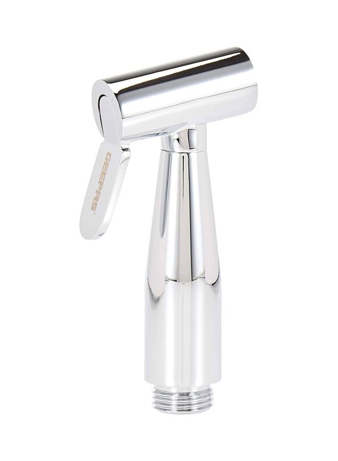 GEEPAS Geepas Shattaf Set| Stainless Steel Hand Held Sprayer with a 1.2 Meter Stainless Steel Hose Cloth Diaper Spray | High Pressure-Leak Proof-Stainless Steel Jet Spray Cleaner | 2 Years Warranty Silver  - Image 4