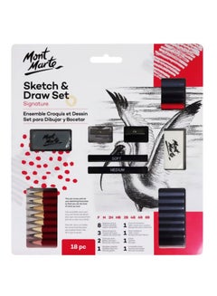 Mont Marte 18-Piece Sketch and Draw Signature Set Multicolour  - Image 2