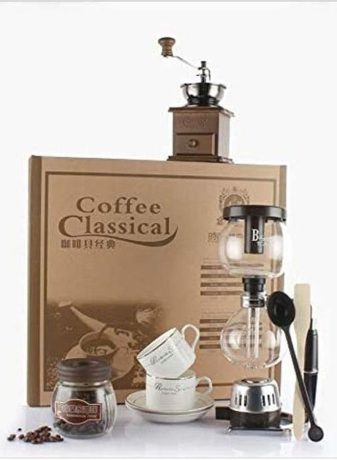 Cool Baby - Siphon Coffee Maker Syphon Machine Set Brown 41x41x12 cmcm - Image 1