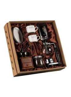 Siphon Coffee Maker Syphon Machine Set Brown 41x41x12 cmcm
