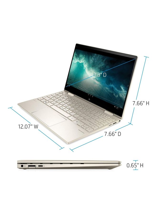 HP - HP Envy X360 13-bf0013dx 2-In-1 12th Intel Core i7-1250U 10-Cores/8GB RAM/512GB SSD/Intel Iris X Graphics/13.3" FHD 1920X1200 WUXGA IPS Touch/FingerPrint/Backlit KB/Windows 11 English Natural Silver - Image 1