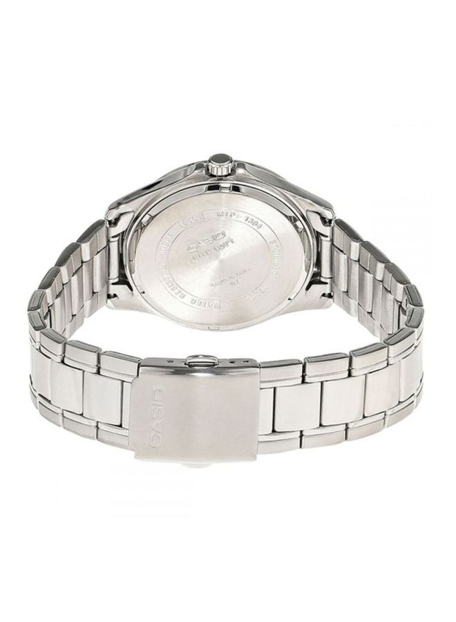 CASIO Men's Dial Stainless Steel BAnd Watch- MTP-1384D-1AVDF - 41 mm - Silver - Image 2