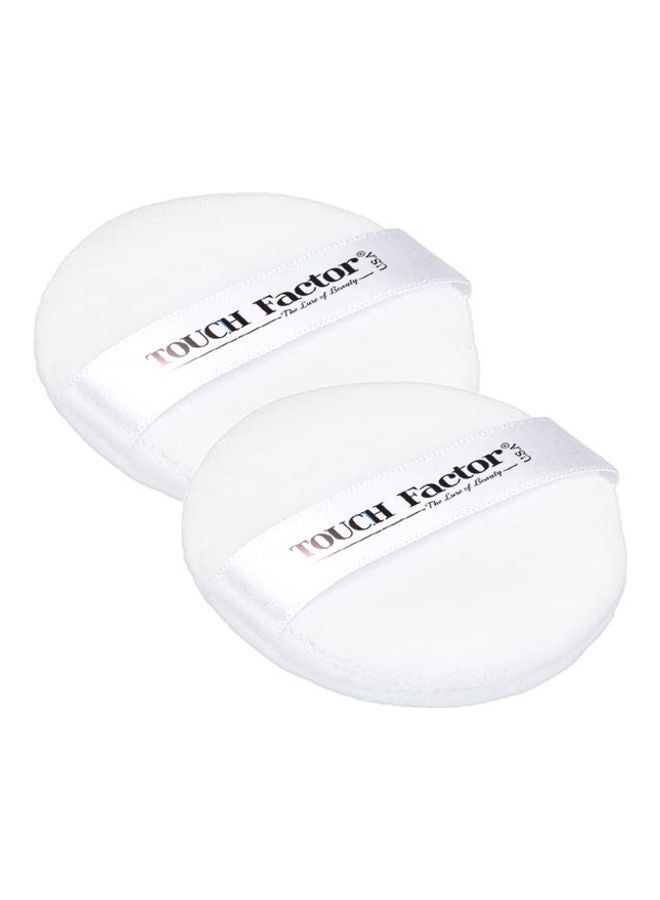 Touch Factor 2-Piece Powder Puff White  - Image 2