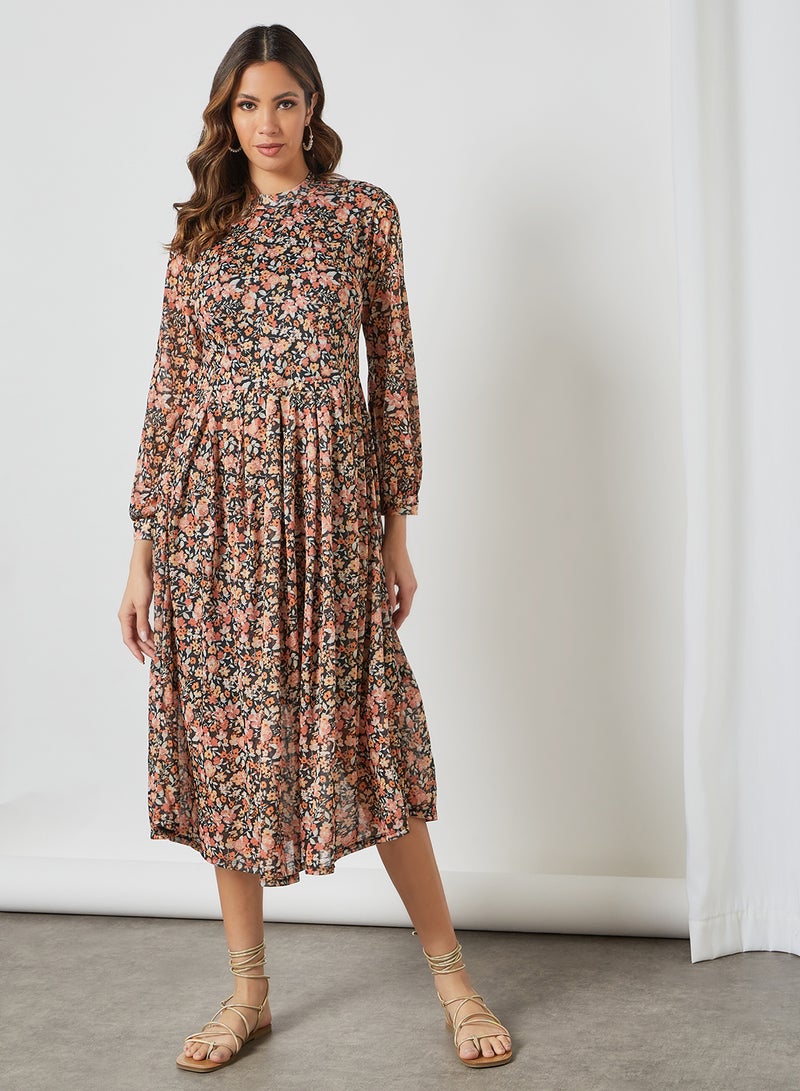 SIVVI for HANIYA Floral Midi Dress Multicolour - Image 1