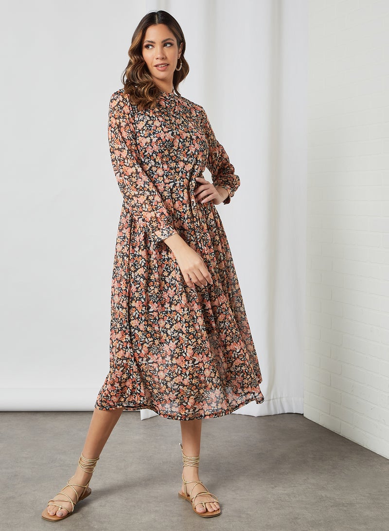 SIVVI for HANIYA Floral Midi Dress Multicolour - Image 4