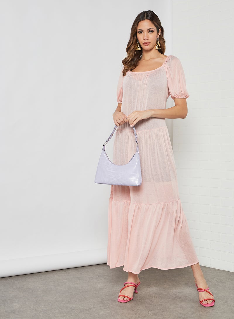 SIVVI for HANIYA Tiered Maxi Dress Pink  - Image 2