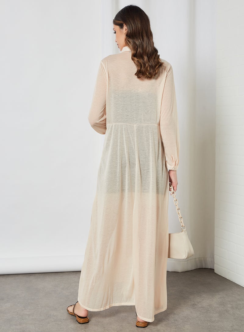 SIVVI for HANIYA - Sheer Knit Dress Yellow - Image 1
