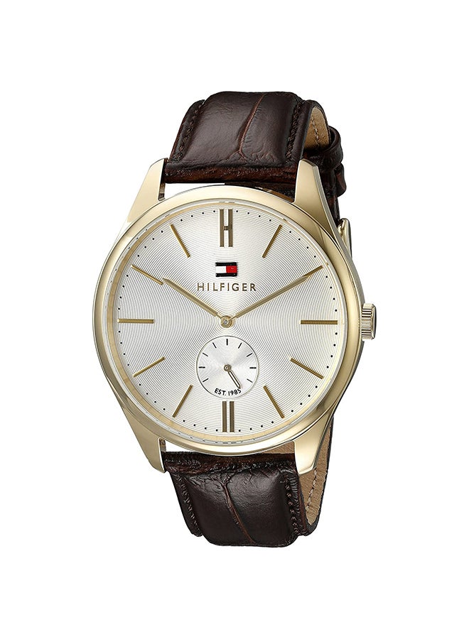 TOMMY HILFIGER Men's Curtis  Silver & White Dial Watch - 1791170 