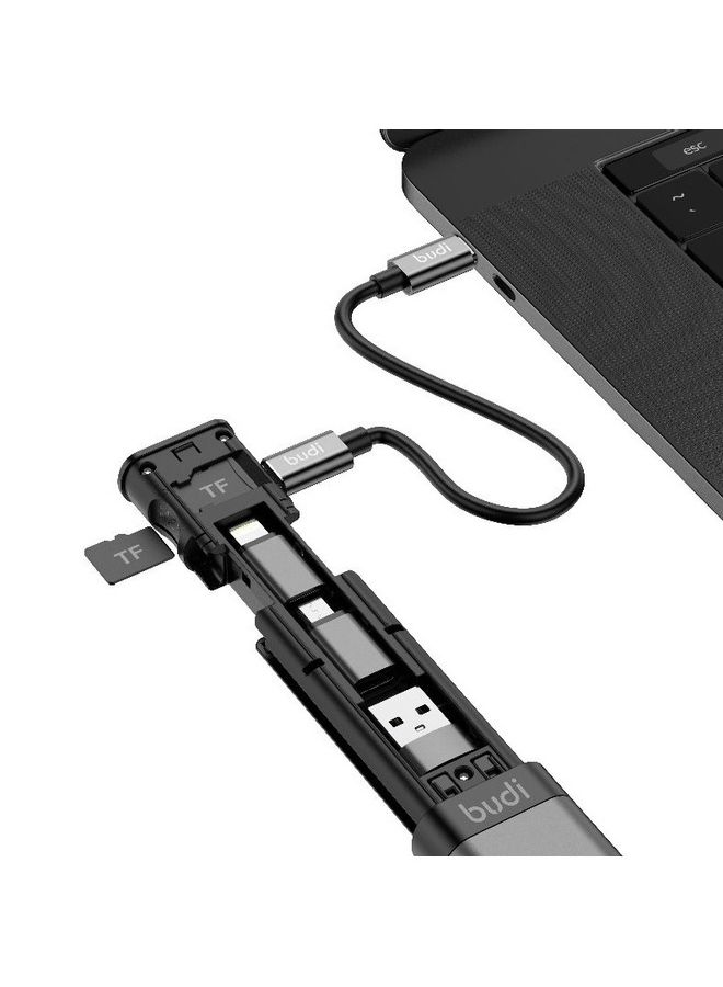 budi - 9-In-1 Multi-Functional Cable Stick Black - Image 1
